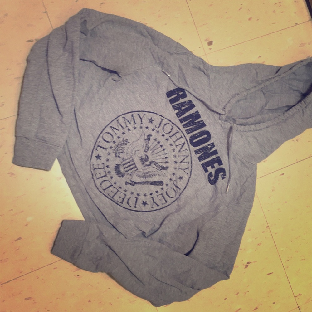 Ramones crop hoodie